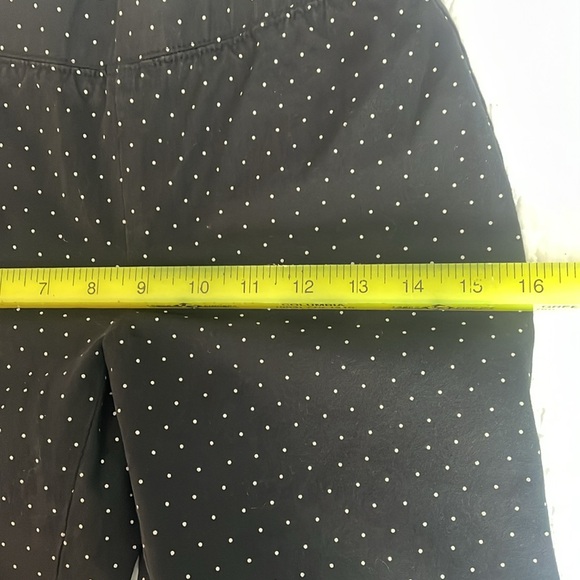 Talbots (2) UEC black and white polka dot skinny Ankle pant, trouser, leggings - Picture 5 of 8